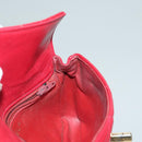 CHANEL Matelasse Chain Waist bag Lamb Skin Red Gold CC Auth yk18848-18