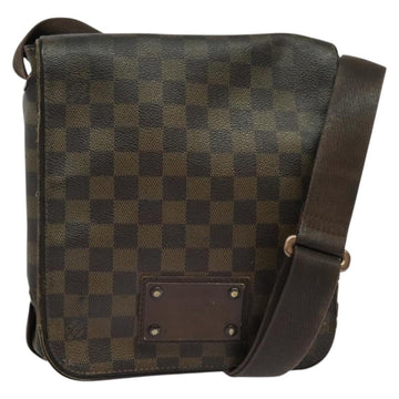 LOUIS VUITTON Damier Ebene Brooklyn PM Shoulder Bag N51210 LV Auth yk18854