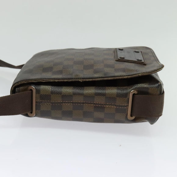 LOUIS VUITTON Damier Ebene Brooklyn PM Shoulder Bag N51210 LV Auth yk18854