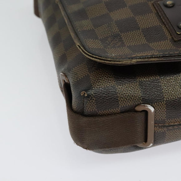 LOUIS VUITTON Damier Ebene Brooklyn PM Shoulder Bag N51210 LV Auth yk18854