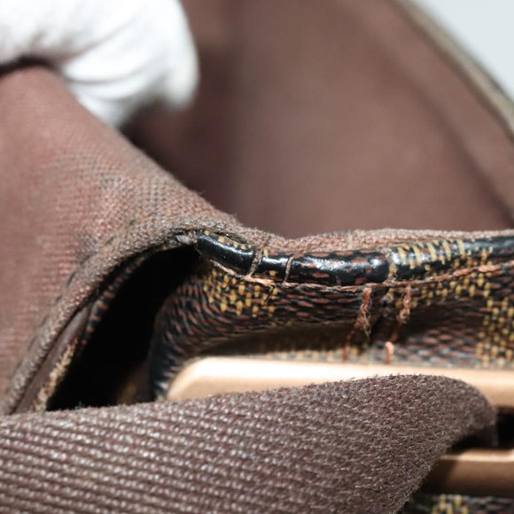 LOUIS VUITTON Damier Ebene Brooklyn PM Shoulder Bag N51210 LV Auth yk18854