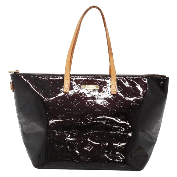 LOUIS VUITTON Monogram Vernis Bellevue GM Tote Bag Amarante M93589 Auth yk18864
