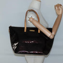 LOUIS VUITTON Monogram Vernis Bellevue GM Tote Bag Amarante M93589 Auth yk18864-21
