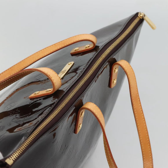 LOUIS VUITTON Monogram Vernis Bellevue GM Tote Bag Amarante M93589 Auth yk18864