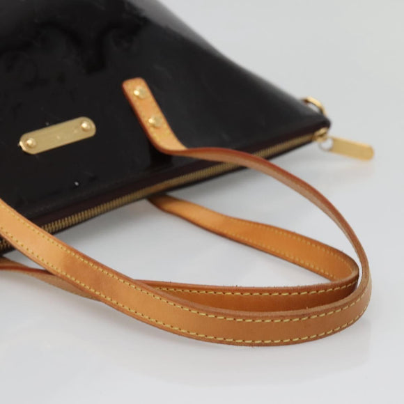 LOUIS VUITTON Monogram Vernis Bellevue GM Tote Bag Amarante M93589 Auth yk18864