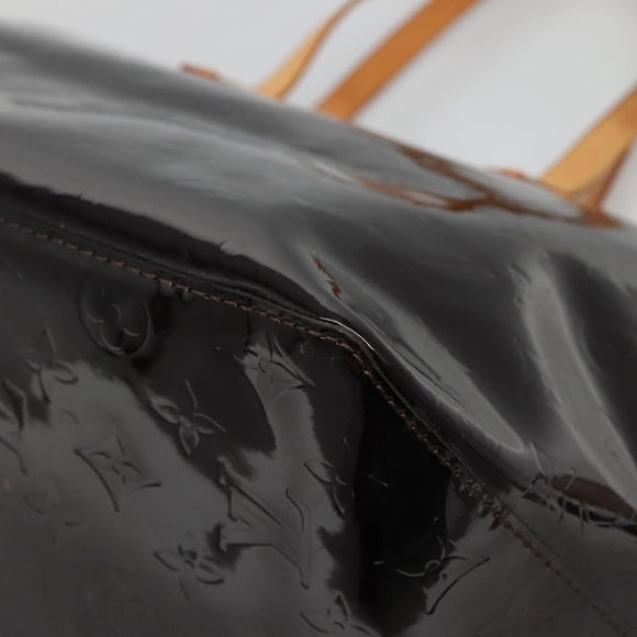 LOUIS VUITTON Monogram Vernis Bellevue GM Tote Bag Amarante M93589 Auth yk18864