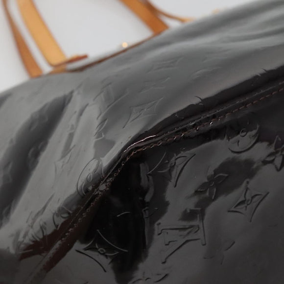 LOUIS VUITTON Monogram Vernis Bellevue GM Tote Bag Amarante M93589 Auth yk18864