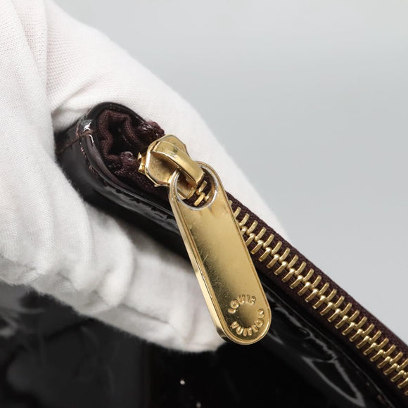 LOUIS VUITTON Monogram Vernis Bellevue GM Tote Bag Amarante M93589 Auth yk18864