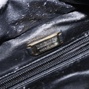 LOEWE Anagram Hand Bag Leather Black Gold Auth yk18867-10