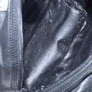 LOEWE Anagram Hand Bag Leather Black Gold Auth yk18867-11