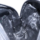 LOEWE Anagram Hand Bag Leather Black Gold Auth yk18867-19