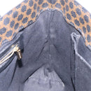 CELINE Macadam Canvas Tote Bag PVC Leather Black Gold Auth yk18868-18