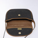 Christian Dior Honeycomb Canvas Shoulder Bag PVC Black Gold Auth yk18869-18