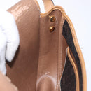 Christian Dior Honeycomb Canvas Shoulder Bag PVC Black Gold Auth yk18869-20