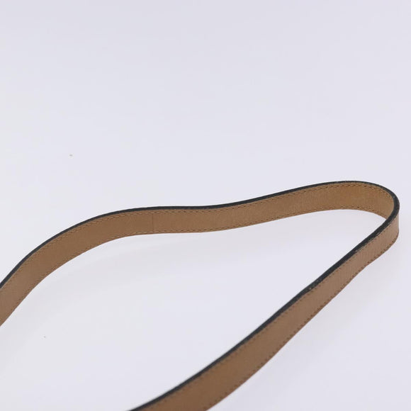 Christian Dior Honeycomb Canvas Shoulder Bag PVC Black Gold Auth yk18869