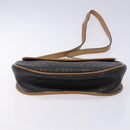 Christian Dior Honeycomb Canvas Shoulder Bag PVC Black Gold Auth yk18869-5