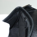 GUCCI GG Canvas Waist Bag Black Silver 131236 Auth yk18870-19