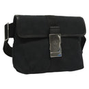 GUCCI GG Canvas Heuptas Zwart Zilver 131236 Auth yk18870-1