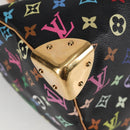 LOUIS VUITTON Monogram Multicolor Speedy 30 Hand Bag Black M92642 Auth yk18882V-9