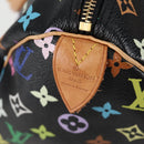 LOUIS VUITTON Monogram Multicolor Speedy 30 Hand Bag Black M92642 Auth yk18882V-17