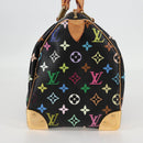 LOUIS VUITTON Monogram Multicolor Speedy 30 Hand Bag Black M92642 Auth yk18882V-4