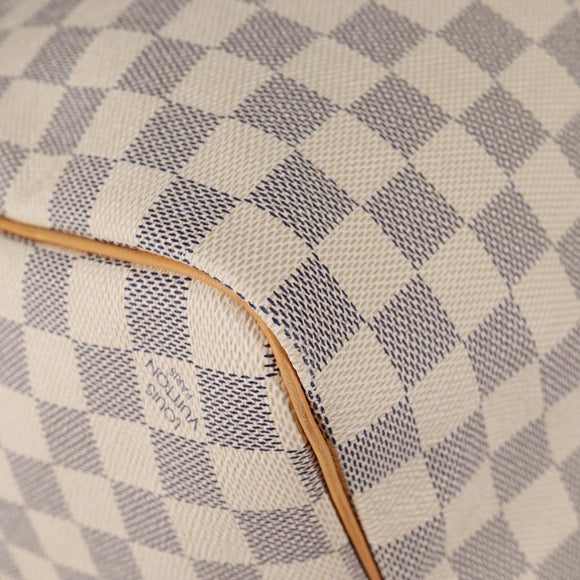 LOUIS VUITTON Damier Azur Keepall 50 Boston Bag N41430 LV Auth yk18884V