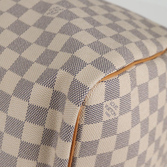 LOUIS VUITTON Damier Azur Keepall 50 Boston Bag N41430 LV Auth yk18884V