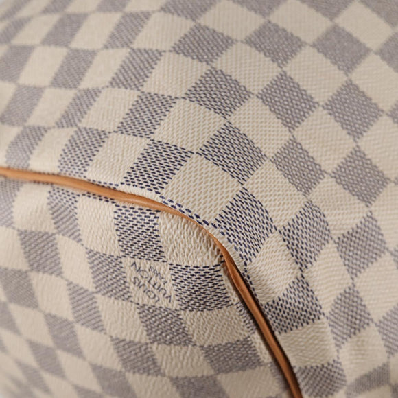 LOUIS VUITTON Damier Azur Keepall 50 Boston Bag N41430 LV Auth yk18884V