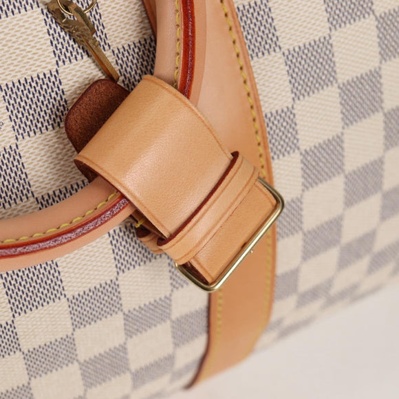 LOUIS VUITTON Damier Azur Keepall 50 Boston Bag N41430 LV Auth yk18884V