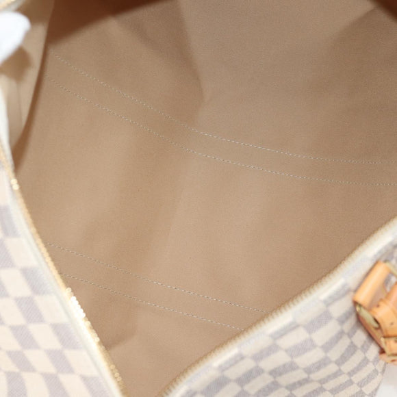 LOUIS VUITTON Damier Azur Keepall 50 Boston Bag N41430 LV Auth yk18884V