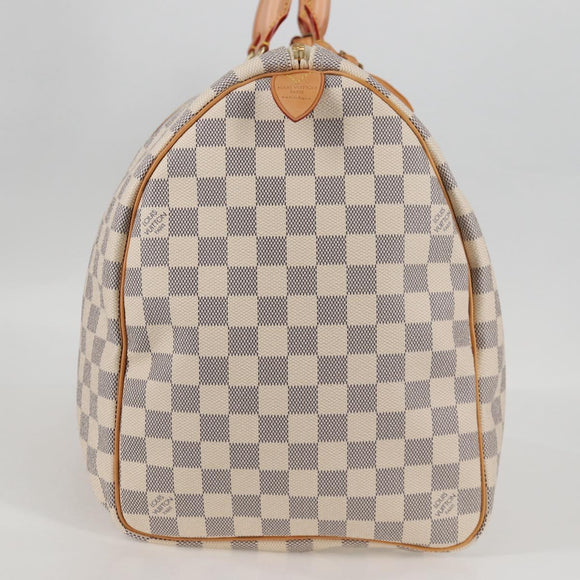 LOUIS VUITTON Damier Azur Keepall 50 Boston Bag N41430 LV Auth yk18884V