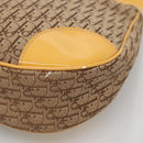 Christian Dior Trotter Canvas Shoulder Bag Beige Silver Auth yk18889-11