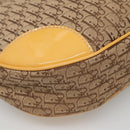 Christian Dior Trotter Canvas Shoulder Bag Beige Silver Auth yk18889-12