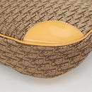 Christian Dior Trotter Canvas Shoulder Bag Beige Silver Auth yk18889-13