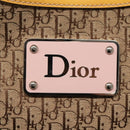 Christian Dior Trotter Canvas Shoulder Bag Beige Silver Auth yk18889-15