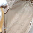 Christian Dior Trotter Canvas Shoulder Bag Beige Silver Auth yk18889-18