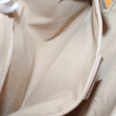 Christian Dior Trotter Canvas Shoulder Bag Beige Silver Auth yk18889-21