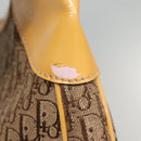 Christian Dior Trotter Canvas Shoulder Bag Beige Silver Auth yk18889-6
