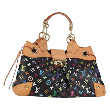LOUIS VUITTON Monogram Multicolor Ursula Tote Bag Black M40124 LV Auth yk18891V
