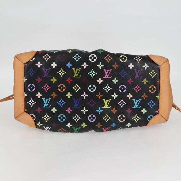 LOUIS VUITTON Monogram Multicolor Ursula Tote Bag Black M40124 LV Auth yk18891V