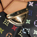 LOUIS VUITTON Monogram Multicolor Ursula Tote Bag Black M40124 LV Auth yk18891V-19
