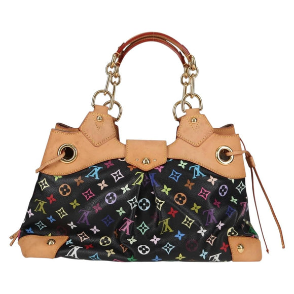 LOUIS VUITTON Monogram Multicolor Ursula Tote Bag Black M40124 LV Auth yk18891V