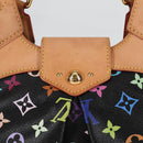 LOUIS VUITTON Monogram Multicolor Ursula Tote Bag Black M40124 LV Auth yk18891V-4