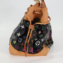 LOUIS VUITTON Monogram Multicolor Ursula Tote Bag Black M40124 LV Auth yk18891V-5