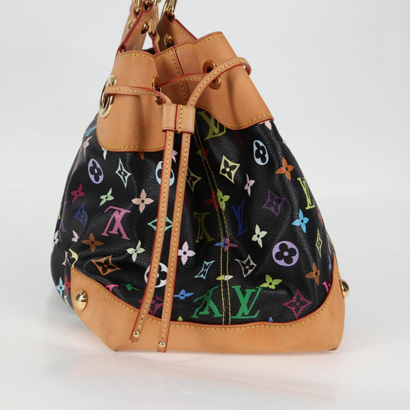 LOUIS VUITTON Monogram Multicolor Ursula Tote Bag Black M40124 LV Auth yk18891V