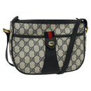 GUCCI GG Supreme Sherry Line Shoulder Bag PVC Navy Gold 89 02 032 Auth yk18894-1