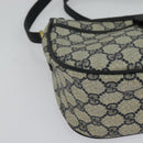 GUCCI GG Supreme Sherry Line Umhängetasche PVC Navy Gold 89 02 032 Auth yk18894-8