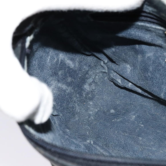 GUCCI GG Supreme Sherry Line Shoulder Bag PVC Navy Gold 89 02 032 Auth yk18894