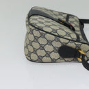 GUCCI GG Supreme Sherry Line Umhängetasche PVC Navy Gold 89 02 032 Auth yk18894-4