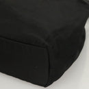 Christian Dior Maris Pearl Hand Bag Nylon Black Silver Auth yk18897-13